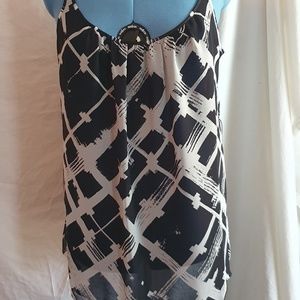 Lane Bryant grosgraine ribbon tank